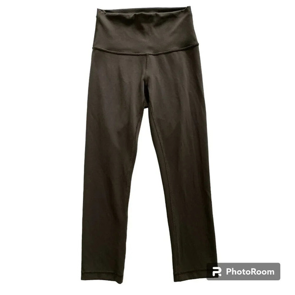 LULULEMON Wunder Train High-Rise Crop 21" Leggings Dark Olive Size 4 - Picture 3 of 12